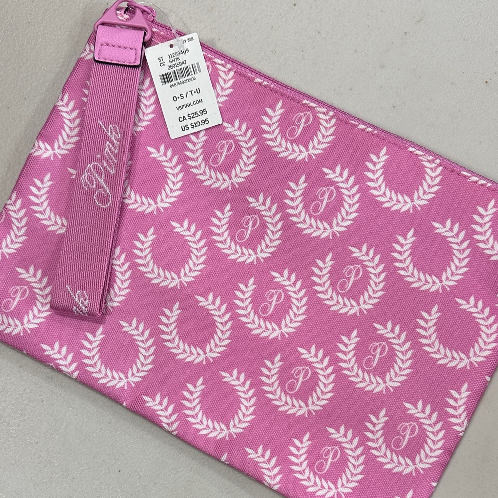Pink Wristlet Pouch